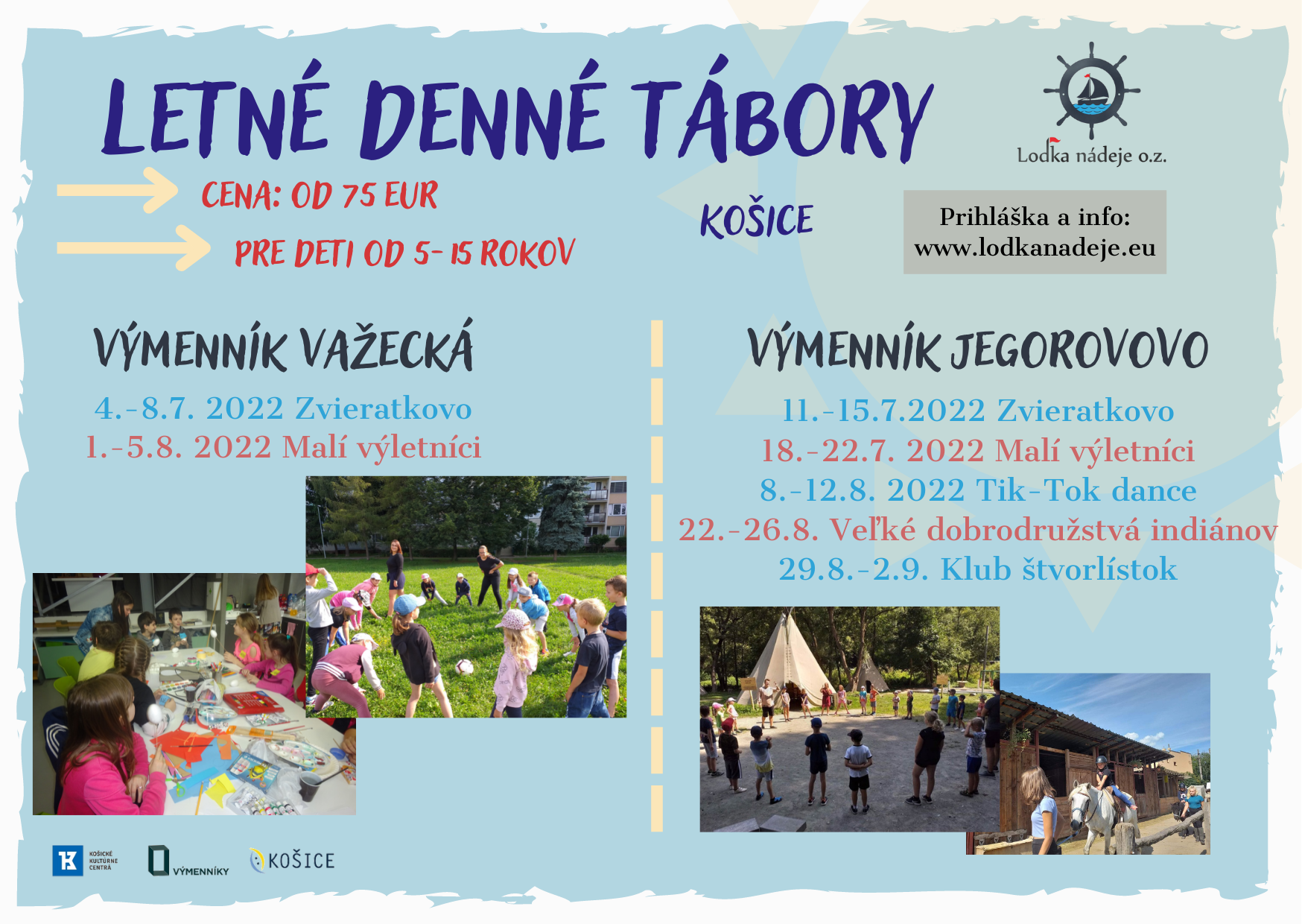 Letné denné tábory Košice